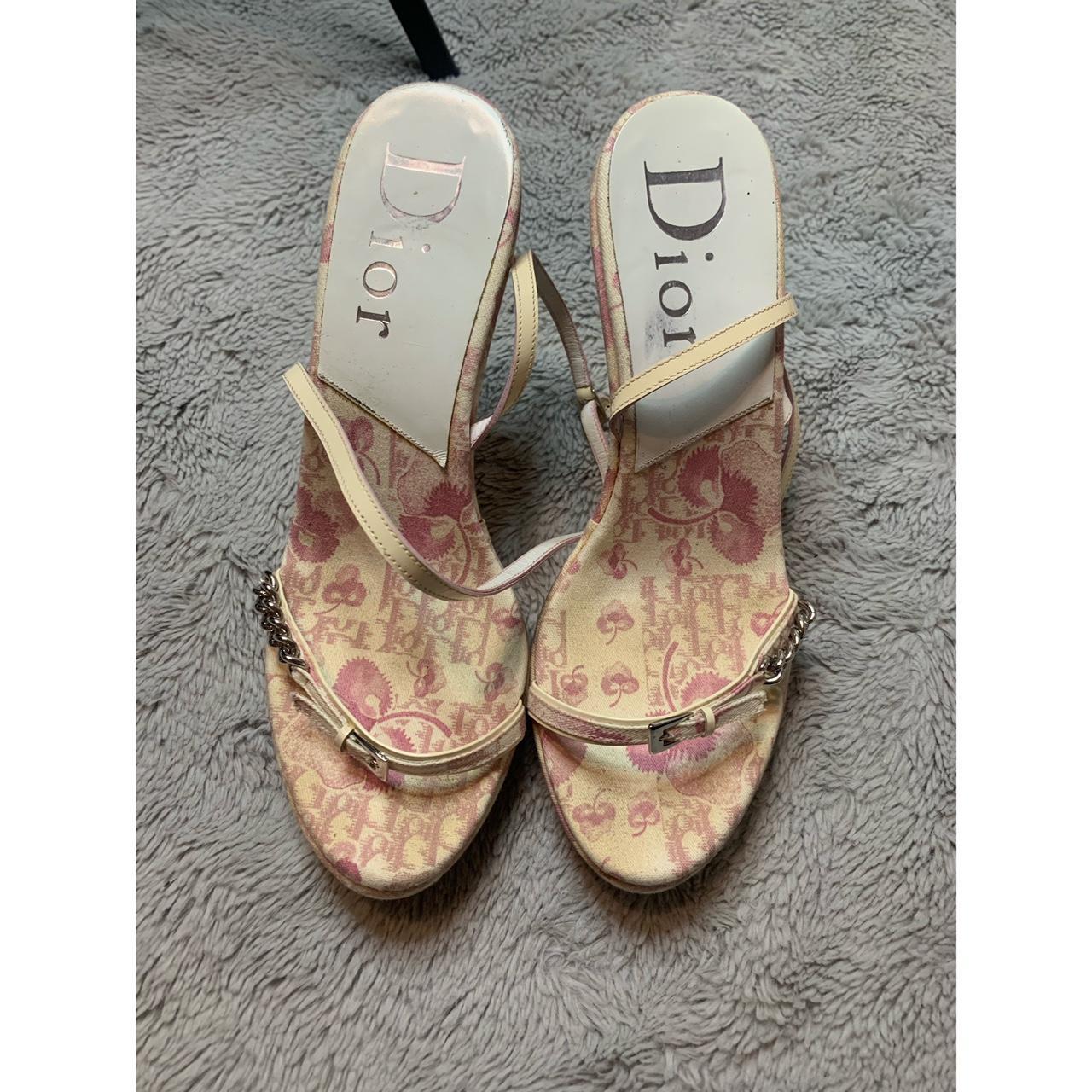 Christian Dior pink blossom heels Size 40 Please... - Depop