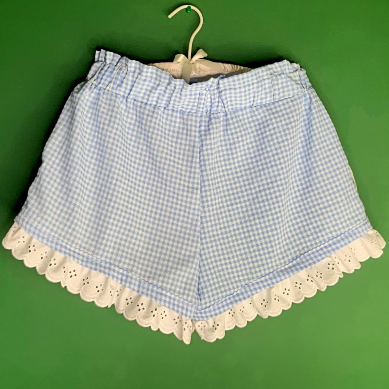 Dizzy Lizzy Women's Blue and White Shorts (4)