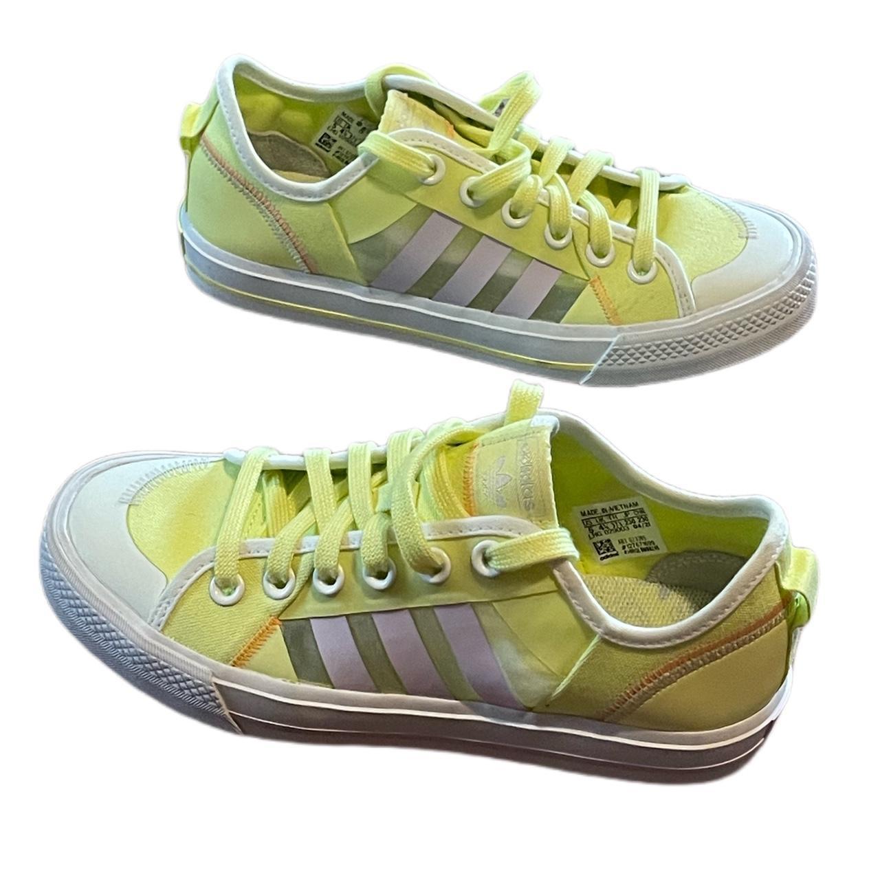 Yellow adidas hot sale trainers womens