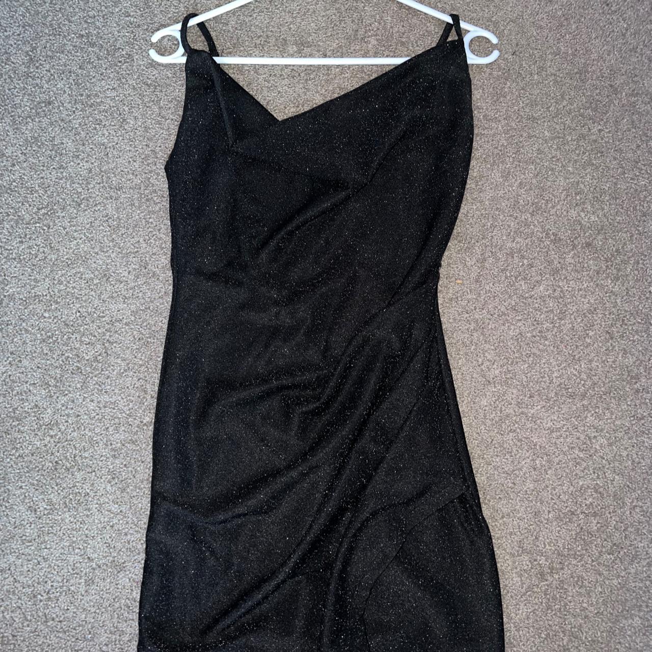 Mini dress from Blossom, size 10, sparkly black... - Depop