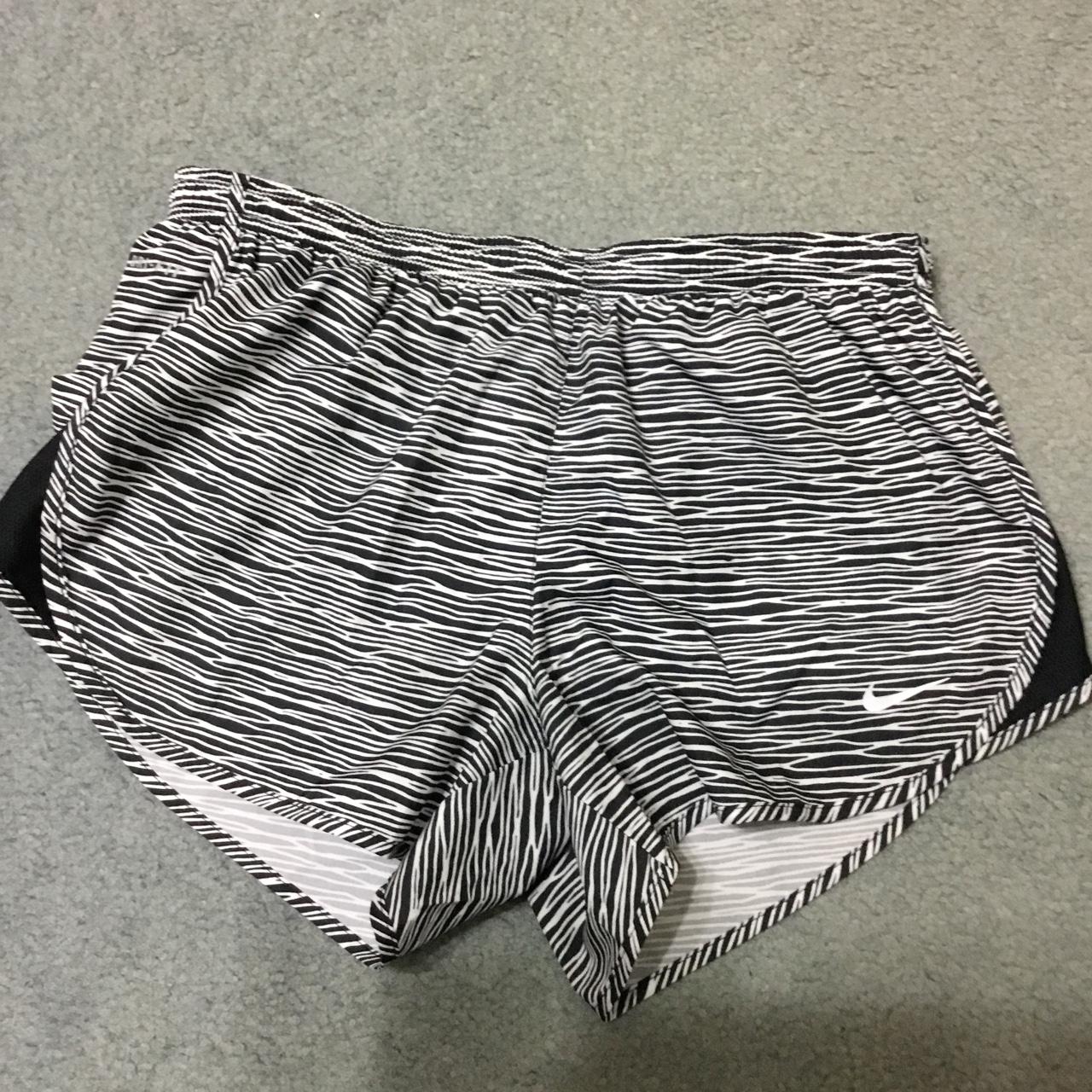 Nike run shorts zebra print Size small New Depop