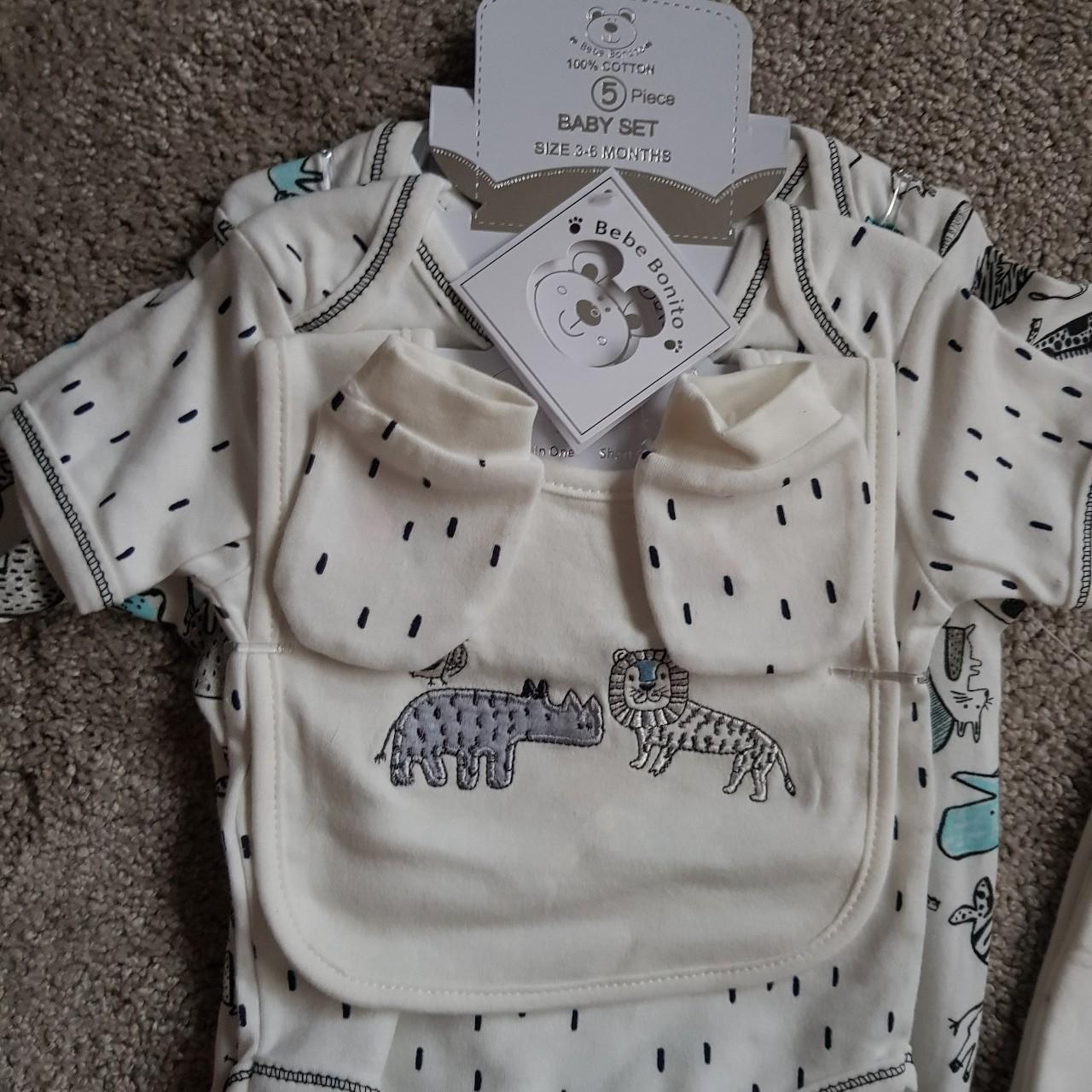 Babe Bonito baby 5 piece set Size 3-6 months Not... - Depop