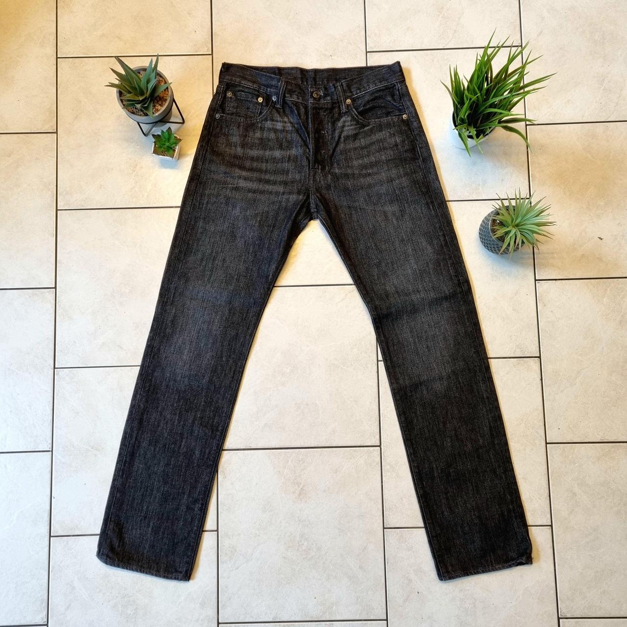 Levi's Black / Dark Grey 501 Men's Jeans, Straight... Depop