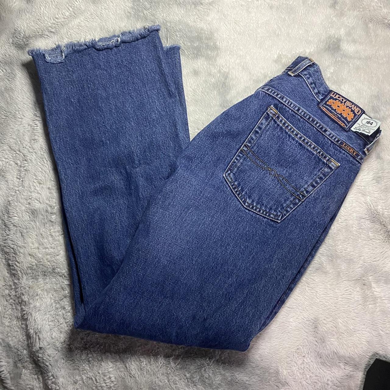 vintage 90s/y2k lucky brand dungarees jeans! 🍀marked - Depop
