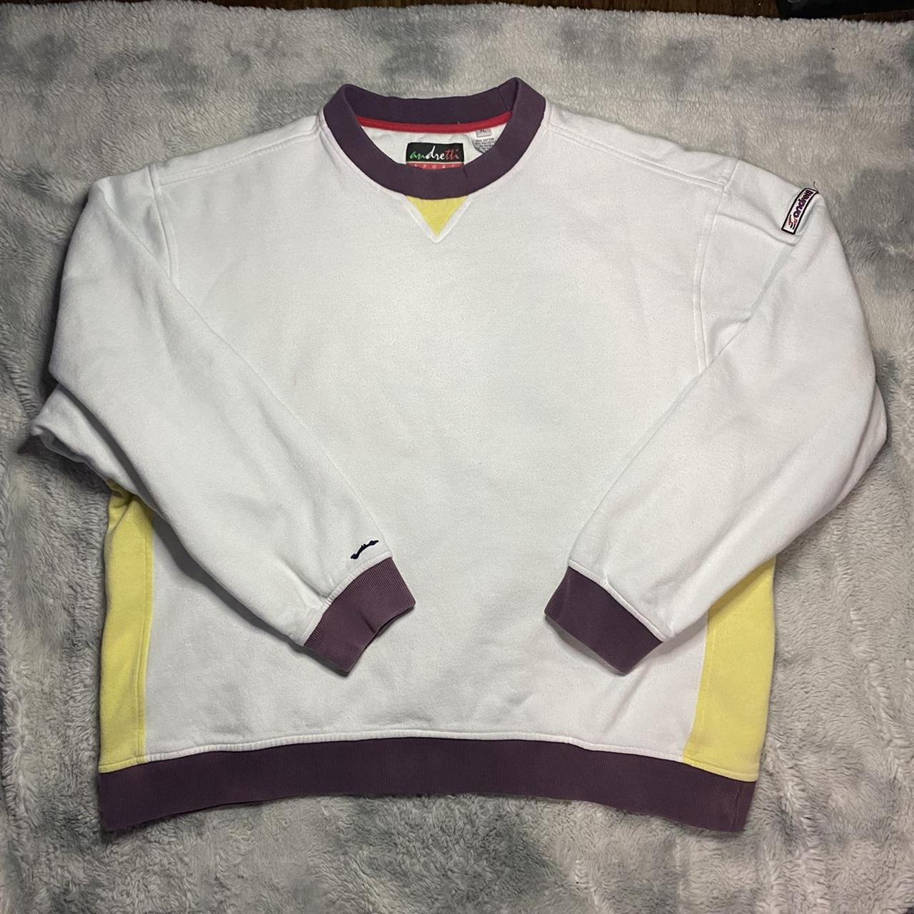 vintage 90s (?) andretti sport pullover sweatshirt!... - Depop