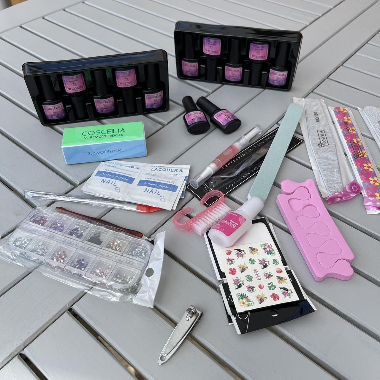 Gel set ⭐️Nail gel polish set brand new in box Learn... - Depop