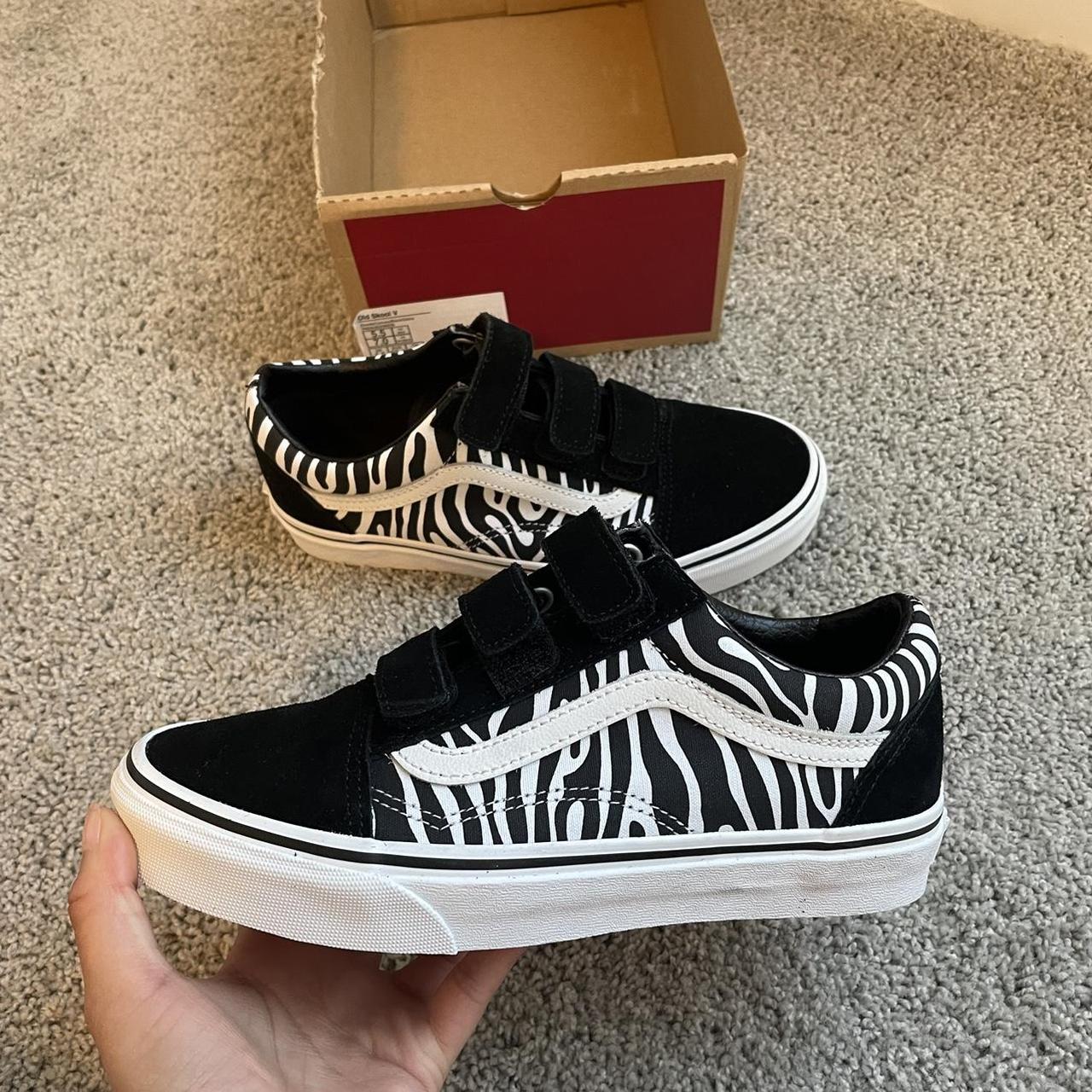 zebra old skool vans