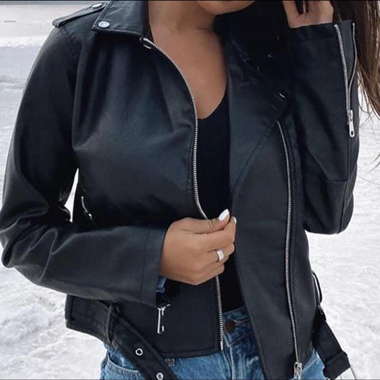 Fashion nova hotsell leather jacket