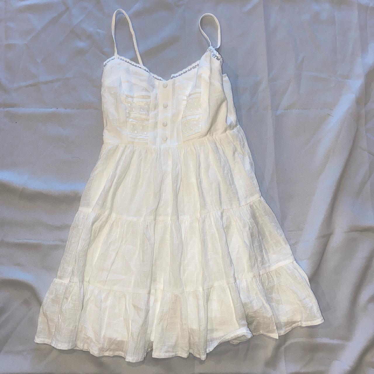 White Princess Polly Disney Dress with white lace... - Depop