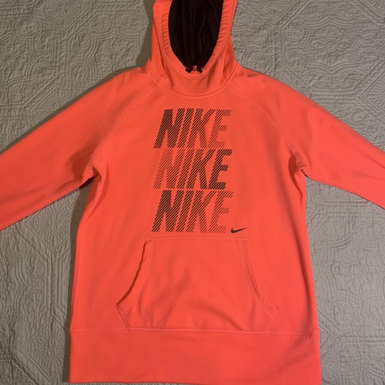 neon orange nike sweatshirt