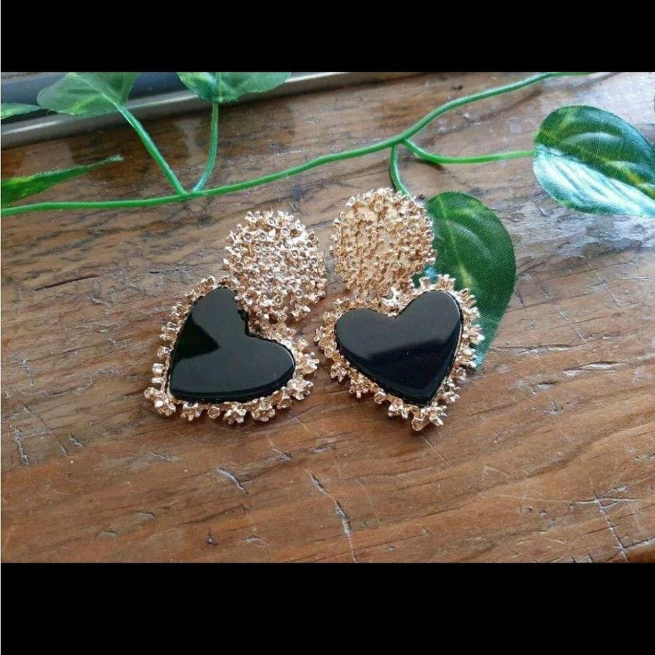 zara heart earrings