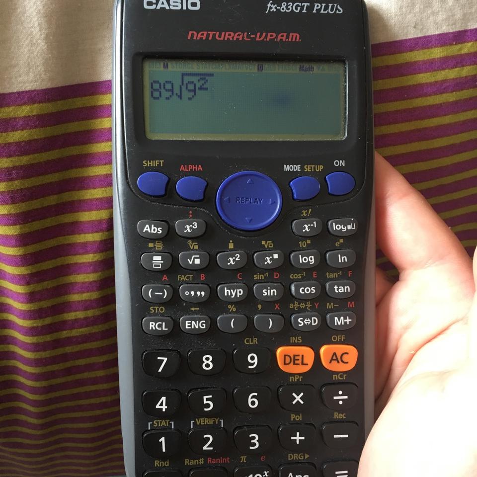 Casio fx 83gt discount plus decimal mode