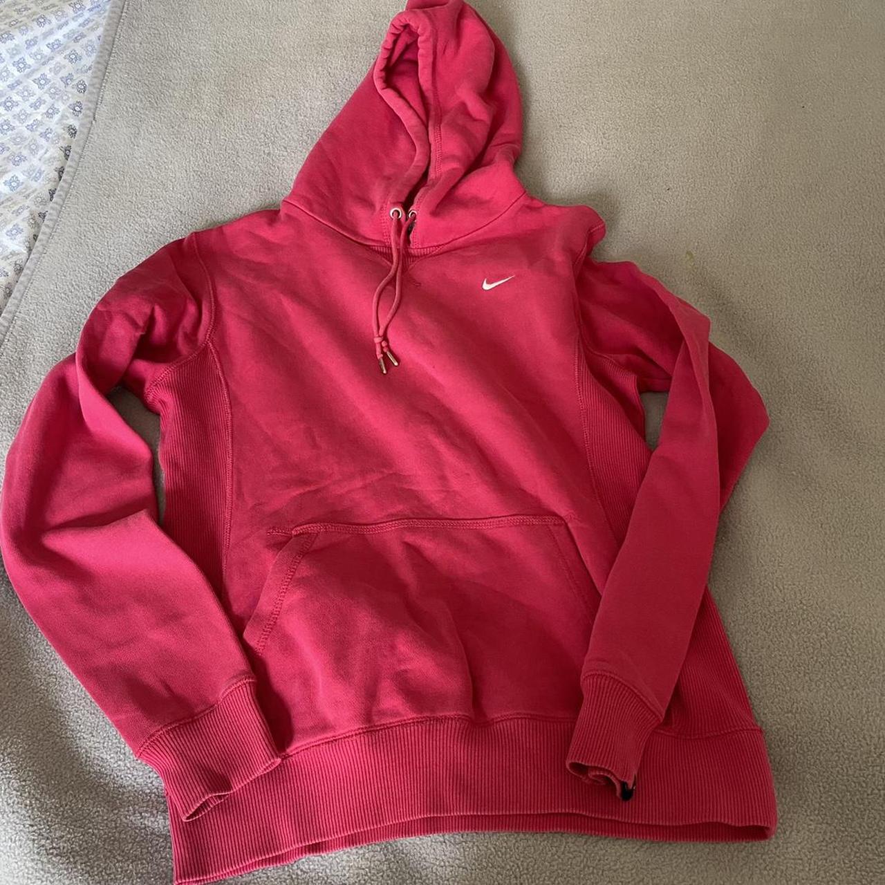 Bright pink / cerise Nike oversized hoodie / hoody /... - Depop