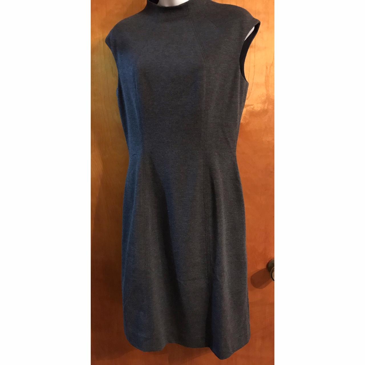 Macy's Women's Grey and Black Dress Depop