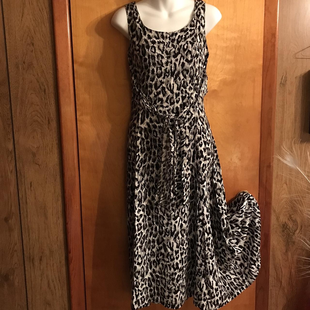 JCPenney Women's Black and Grey Dress Depop