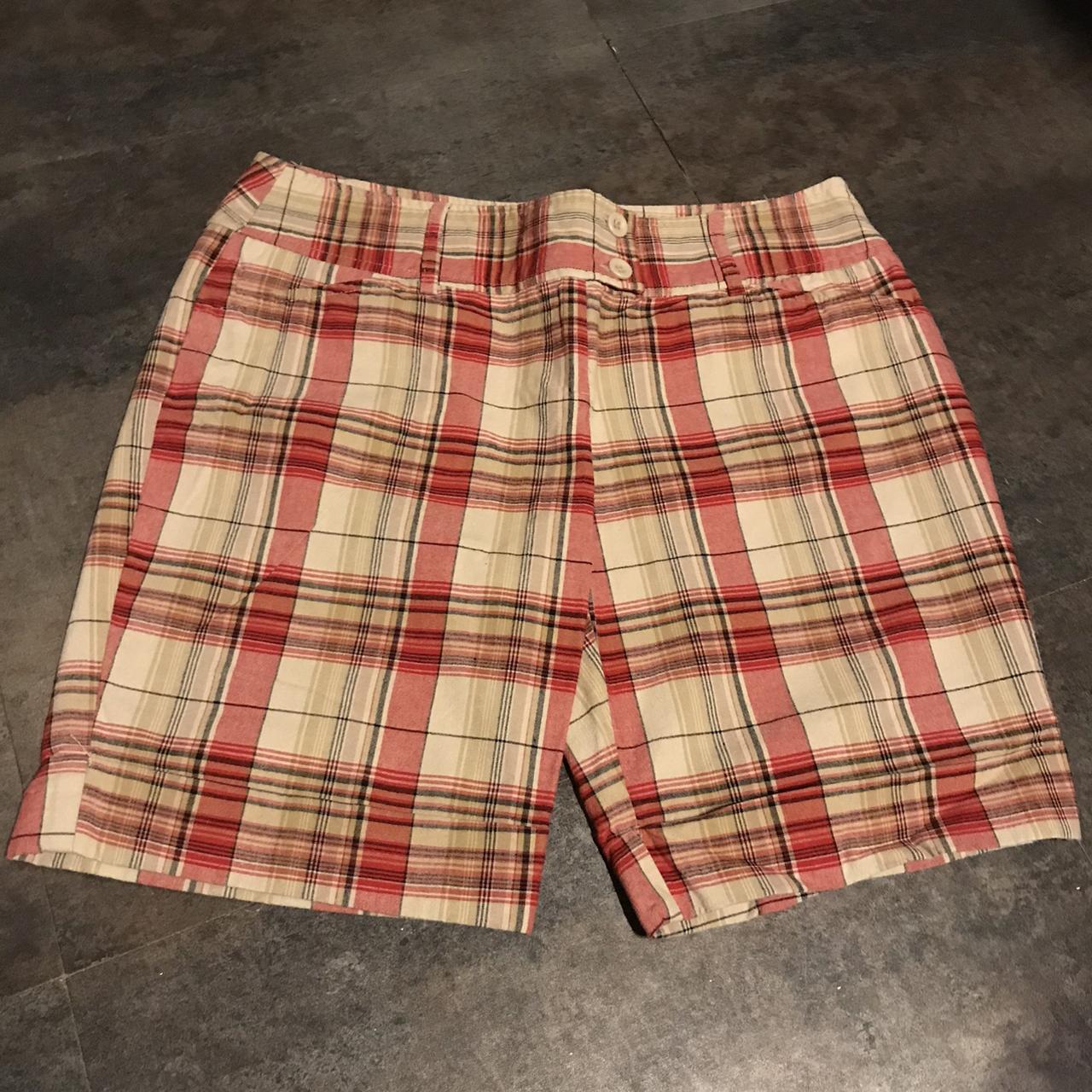 Self-portrait Women's Red and Tan Shorts