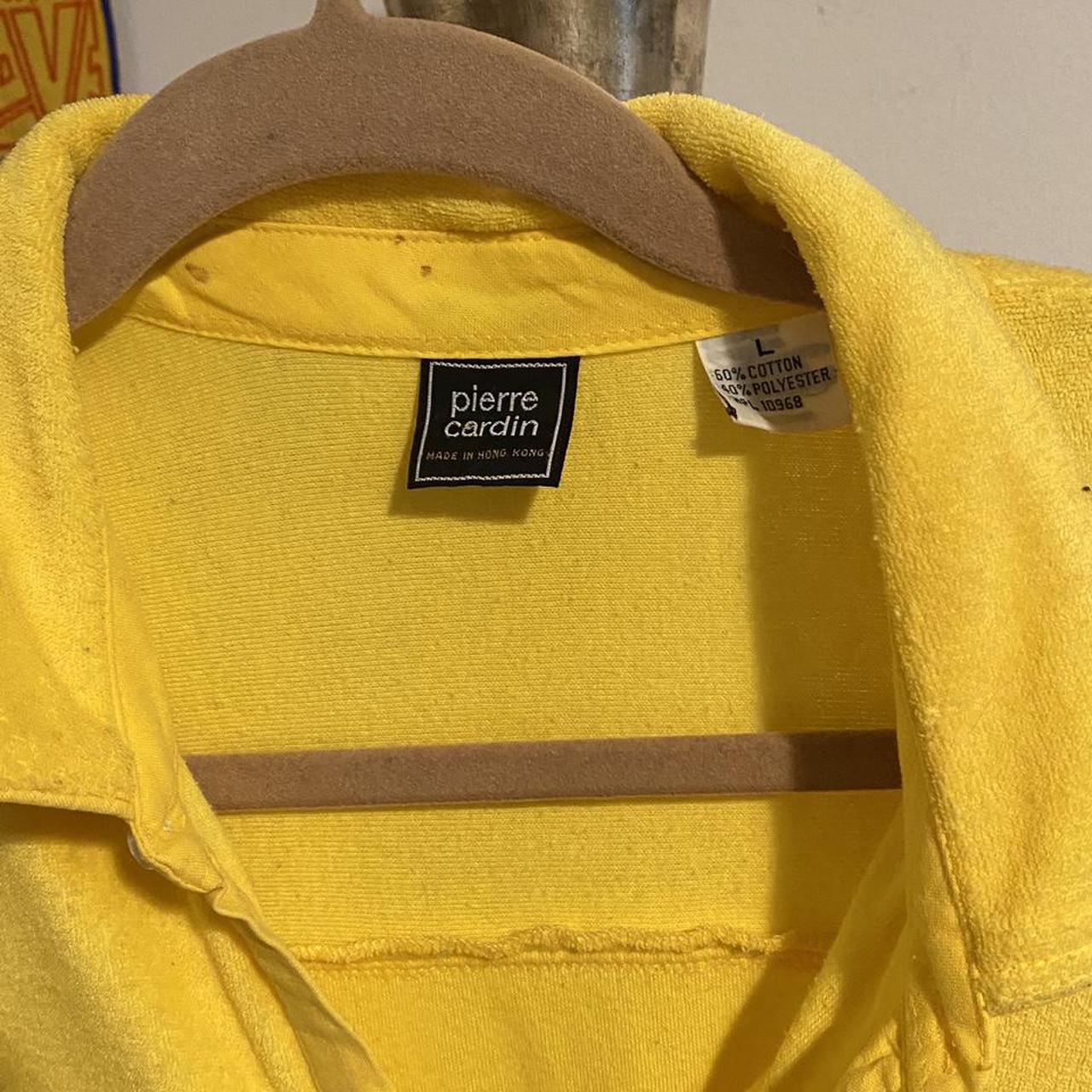 Old school 🚌 Pierre Cardin 💛 Terrycloth button... - Depop