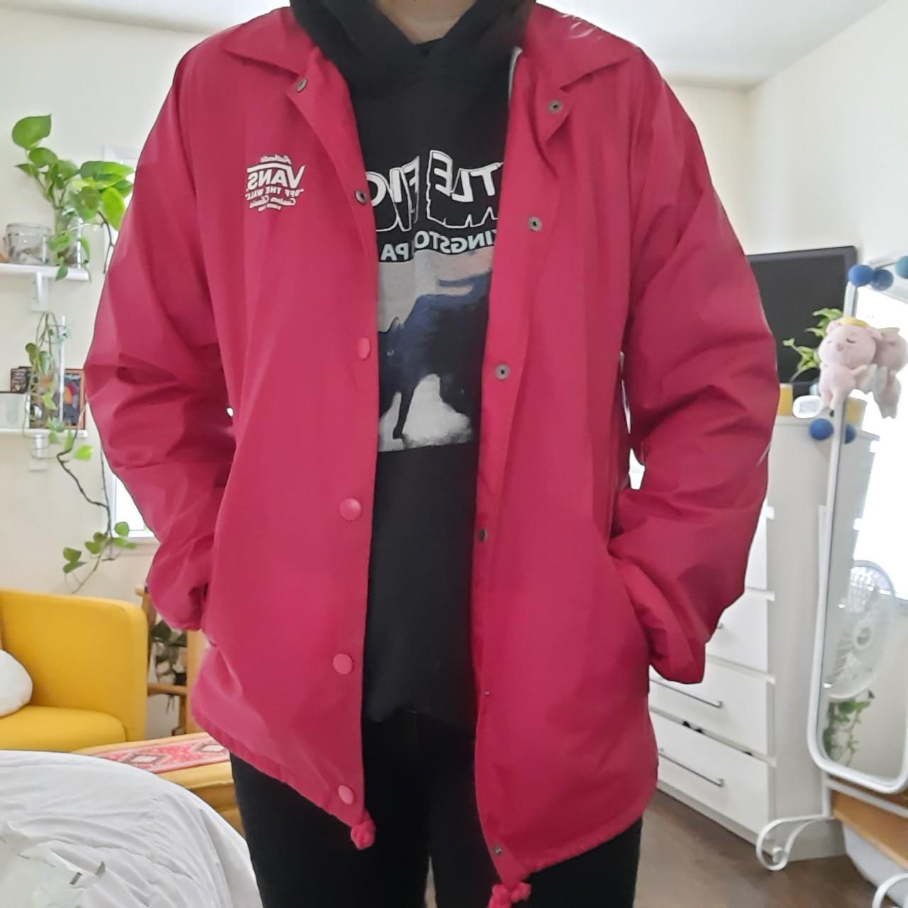 vans windbreaker pink