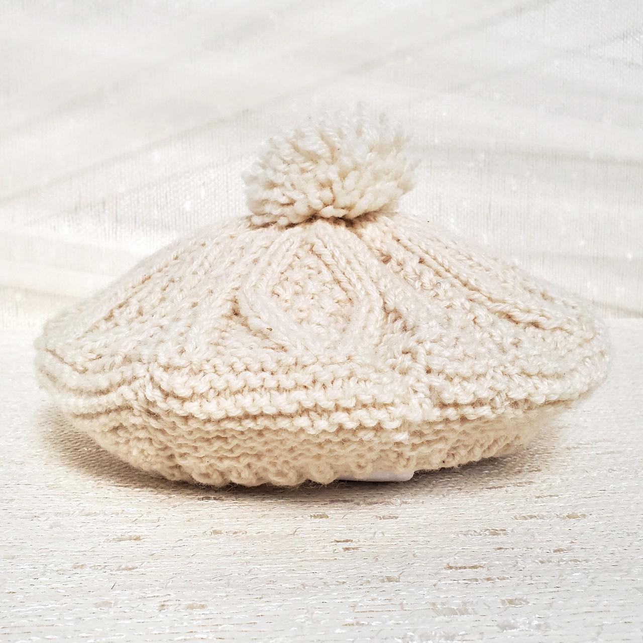Product Image 3 - Vintage handmade cream wool beret