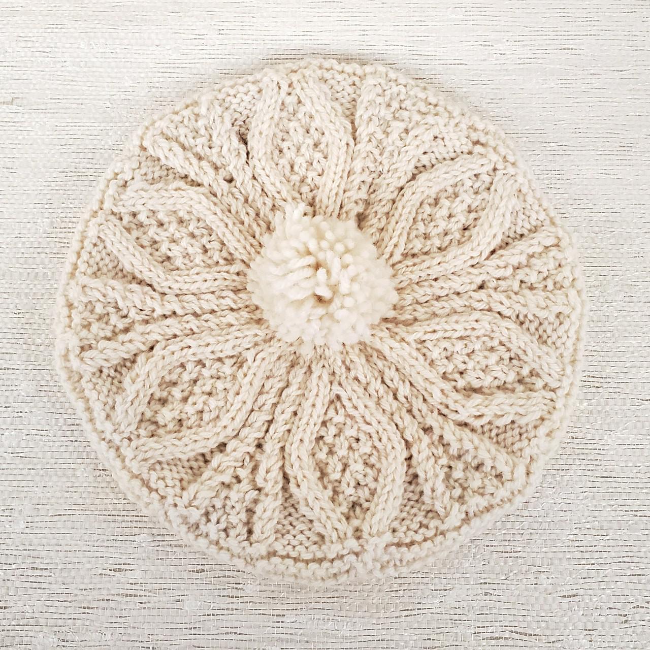 Product Image 4 - Vintage handmade cream wool beret