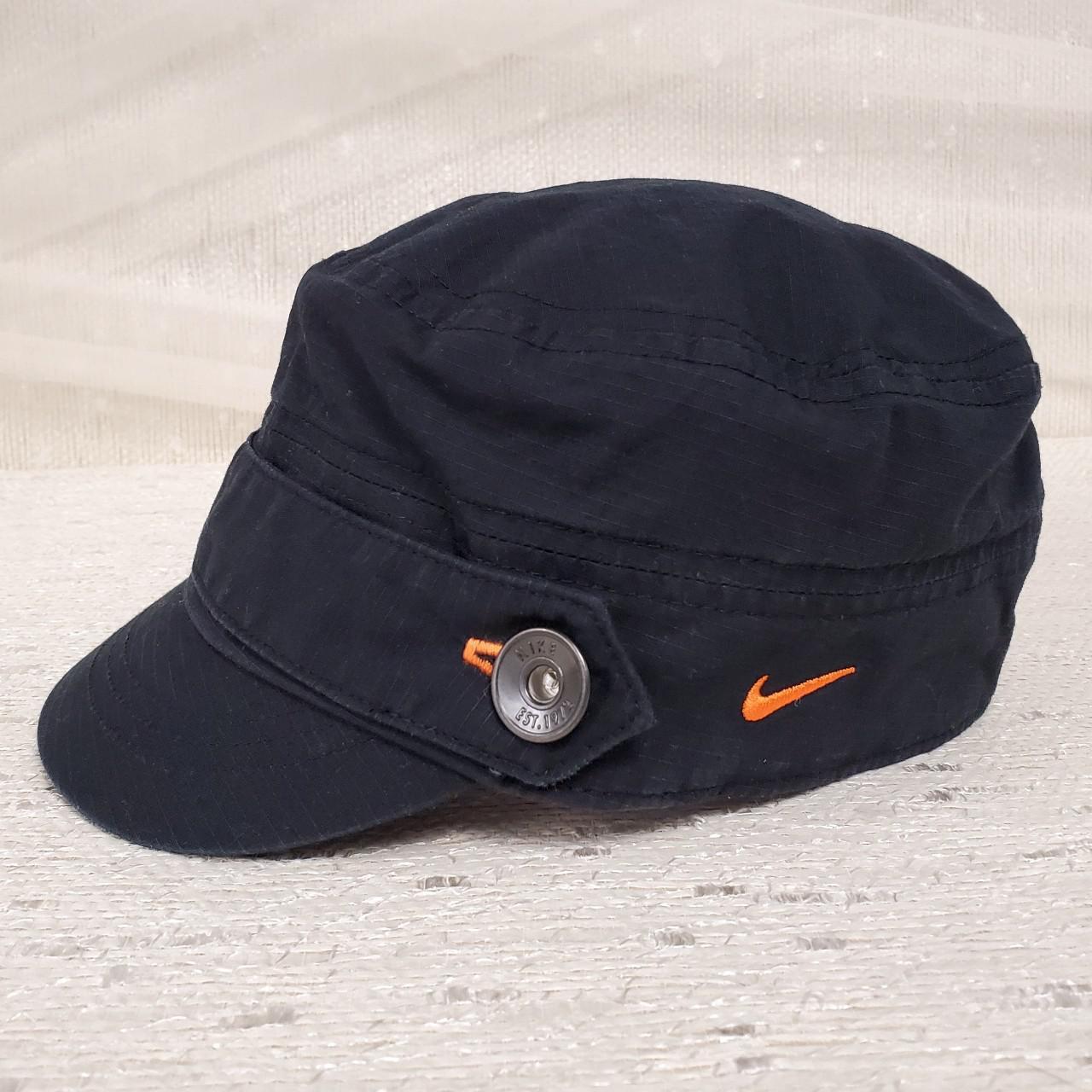 Nike Women's Black and Orange Hat