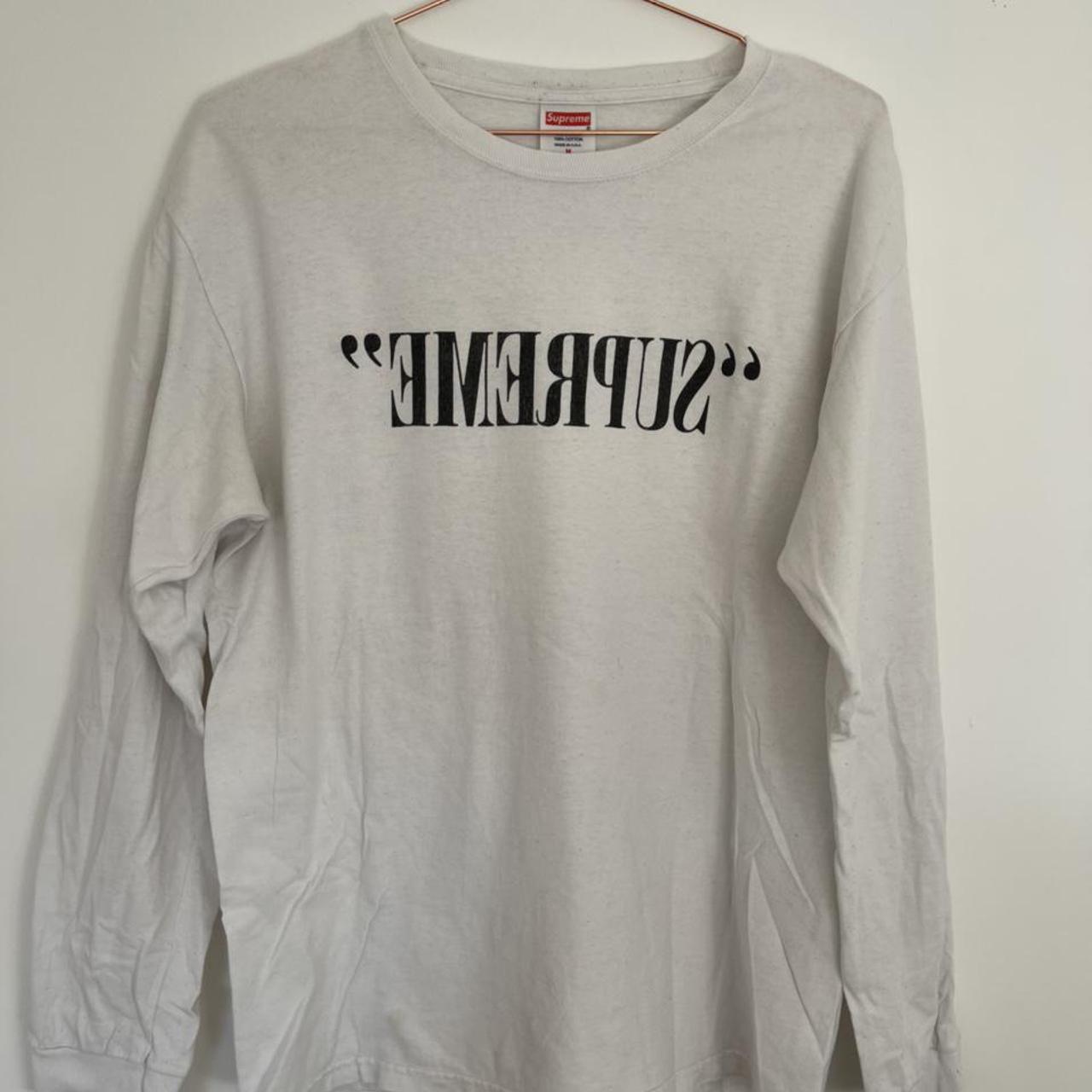 Supreme Box logo long sleeve tee in black Size - Depop