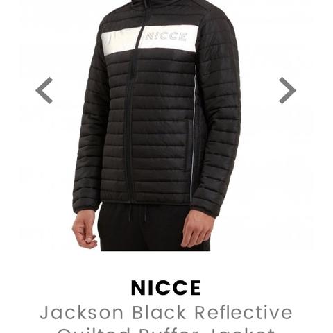 Nicce puffer clearance jacket reflective