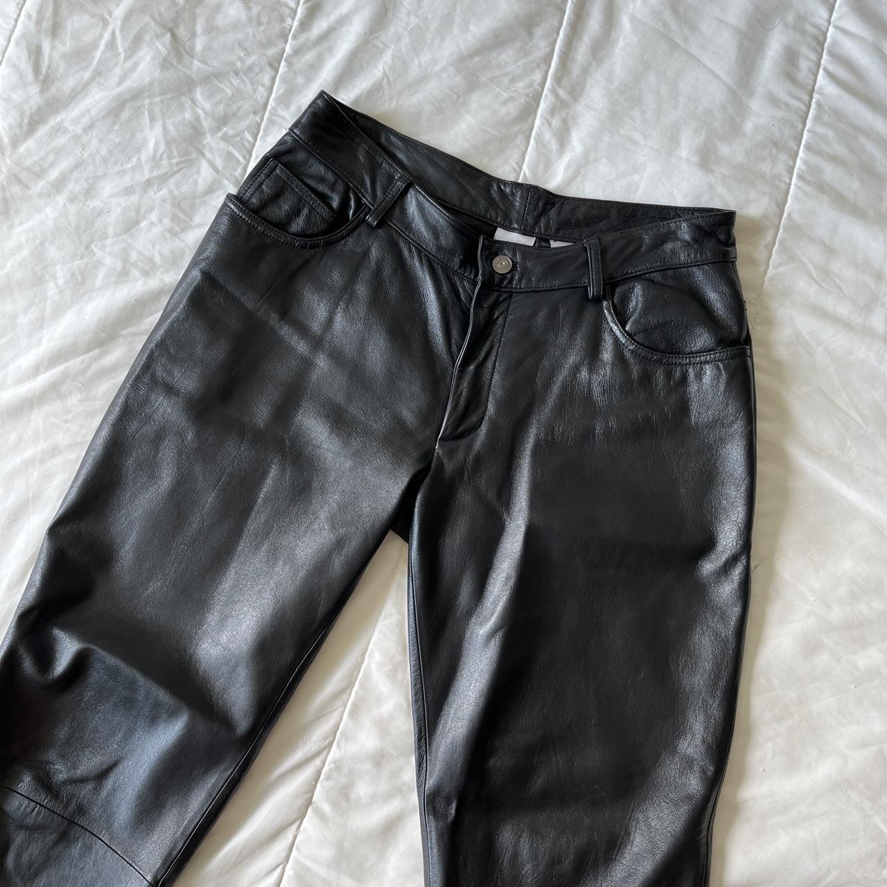 Lowrise black KILLAH pants• satin trim going down - Depop