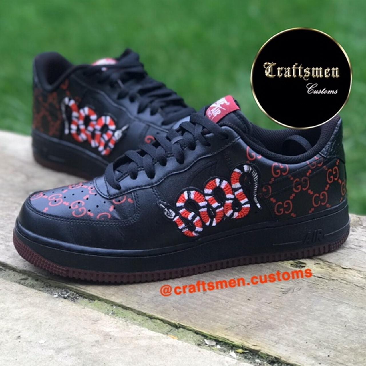 custom air force 1 gucci snake