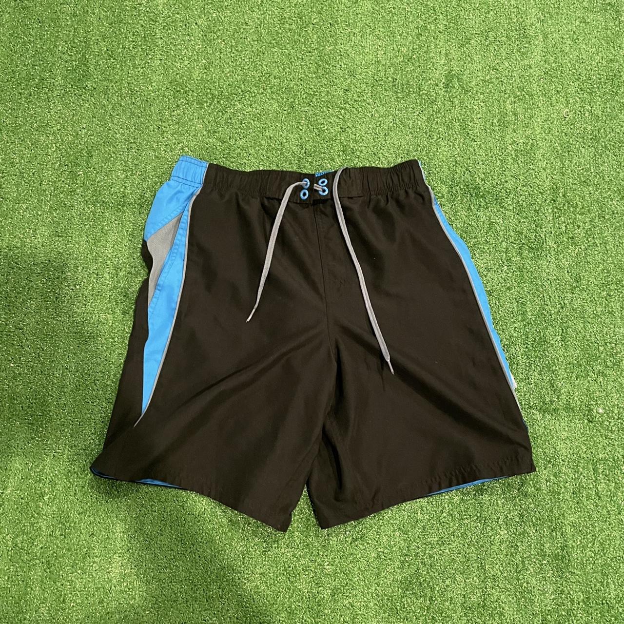 Nike Men's Blue and Navy Shorts Depop