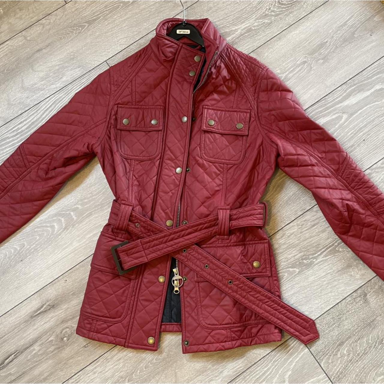 barbour red jacket womens