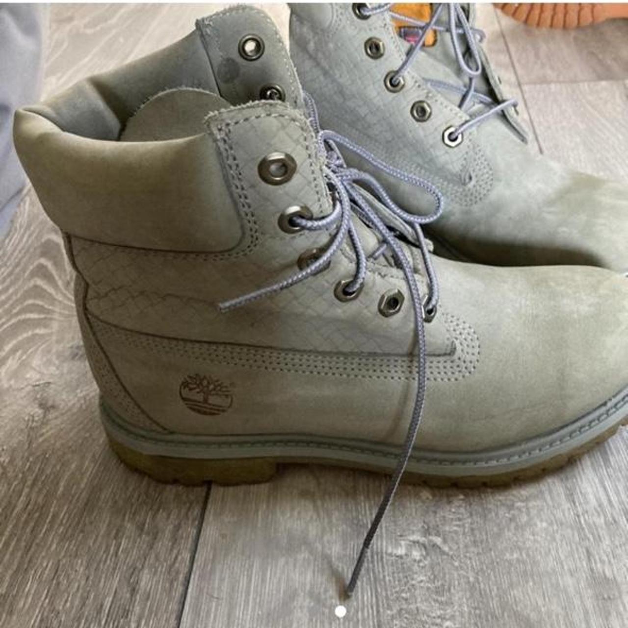 grey timberland boots size 8