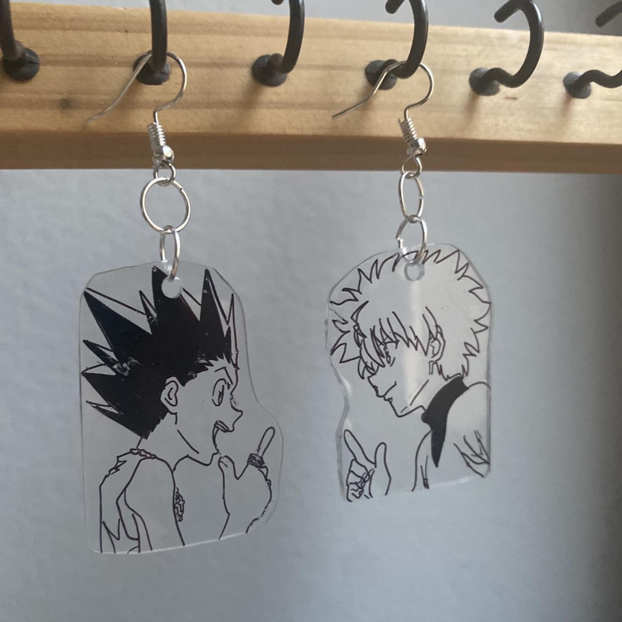 GON X KILLUA EARRINGS (o･ω･o) 🍓 shrinky dink Hunter... Depop