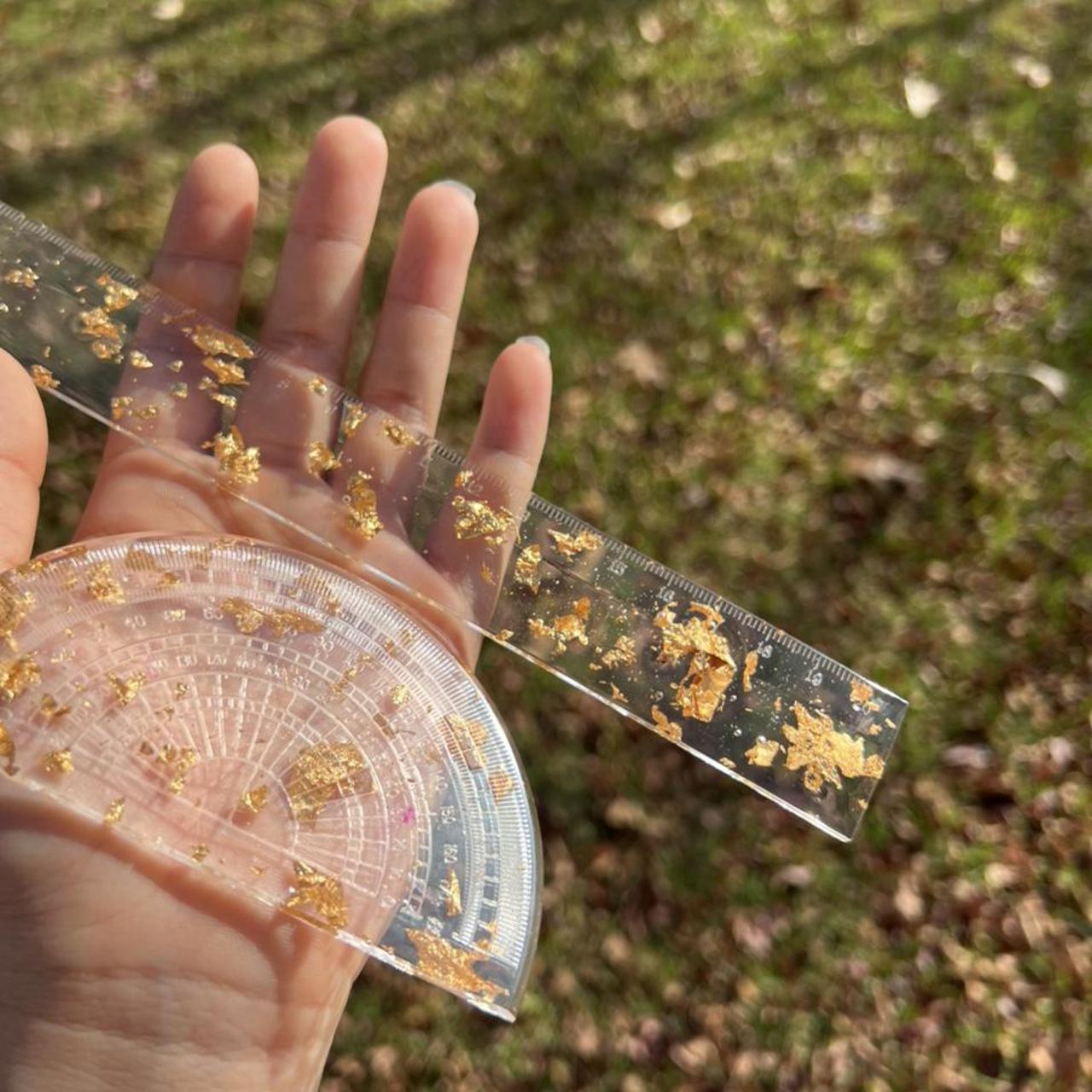 Resin ruler and protractor NOT FOR SALE ATM JUST... - Depop