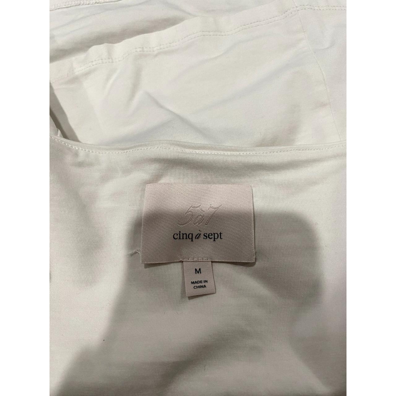 GENTLY USED 5A7 shops CINQ A SEPT WHITE TOP