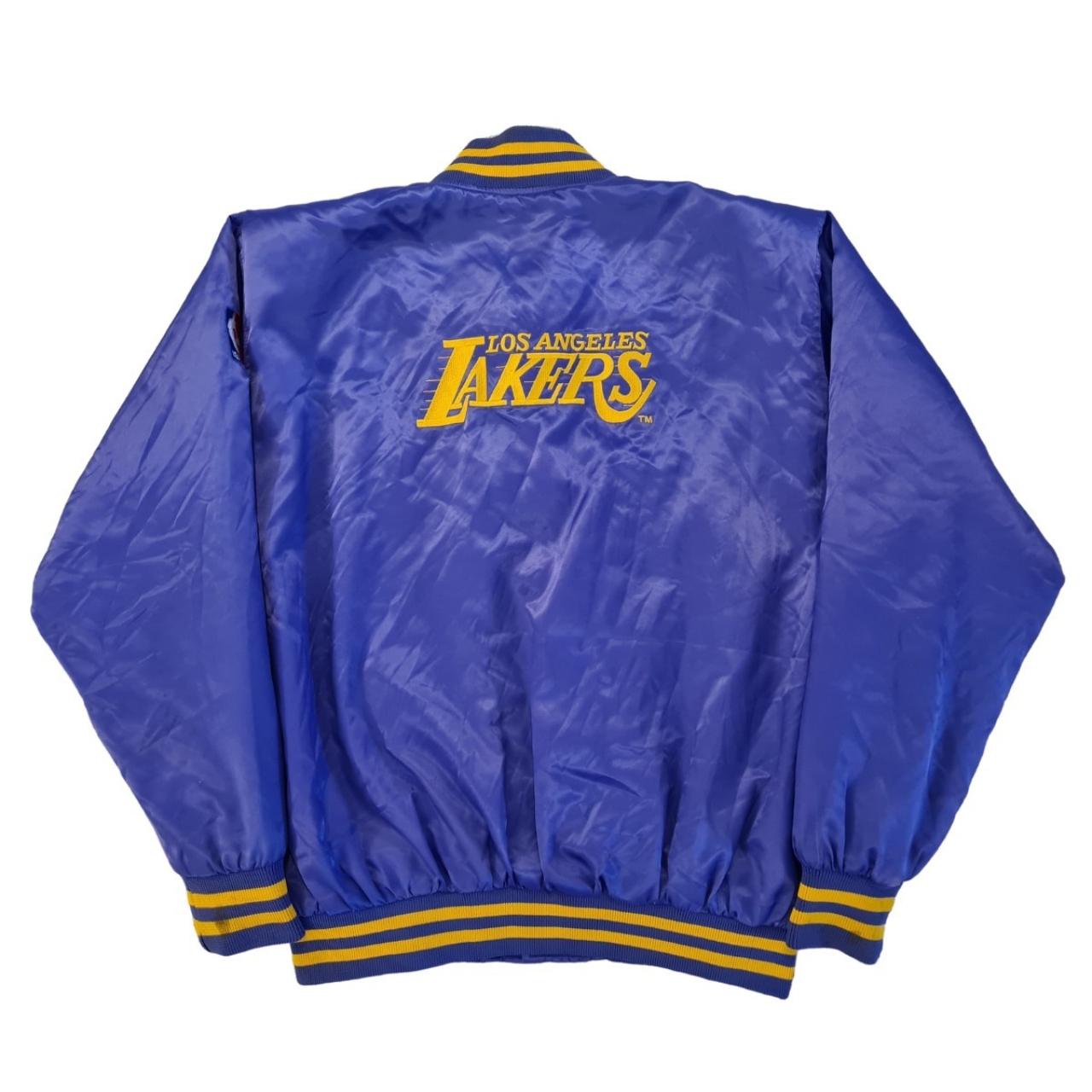 Vintage Spalding NBA LA Lakers Bomber Jacket NAME 