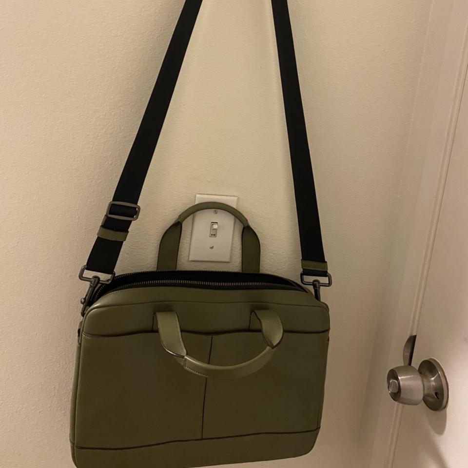 Coach leather lap top carrier/holder/case. Has been - Depop