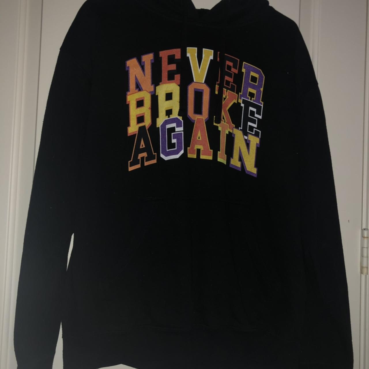 Never broke again online black hoodie