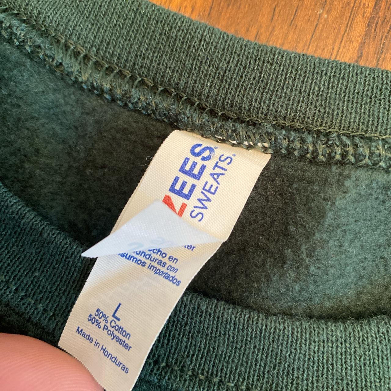 Vintage green crewneck sweatshirt from Jerzees.... Depop