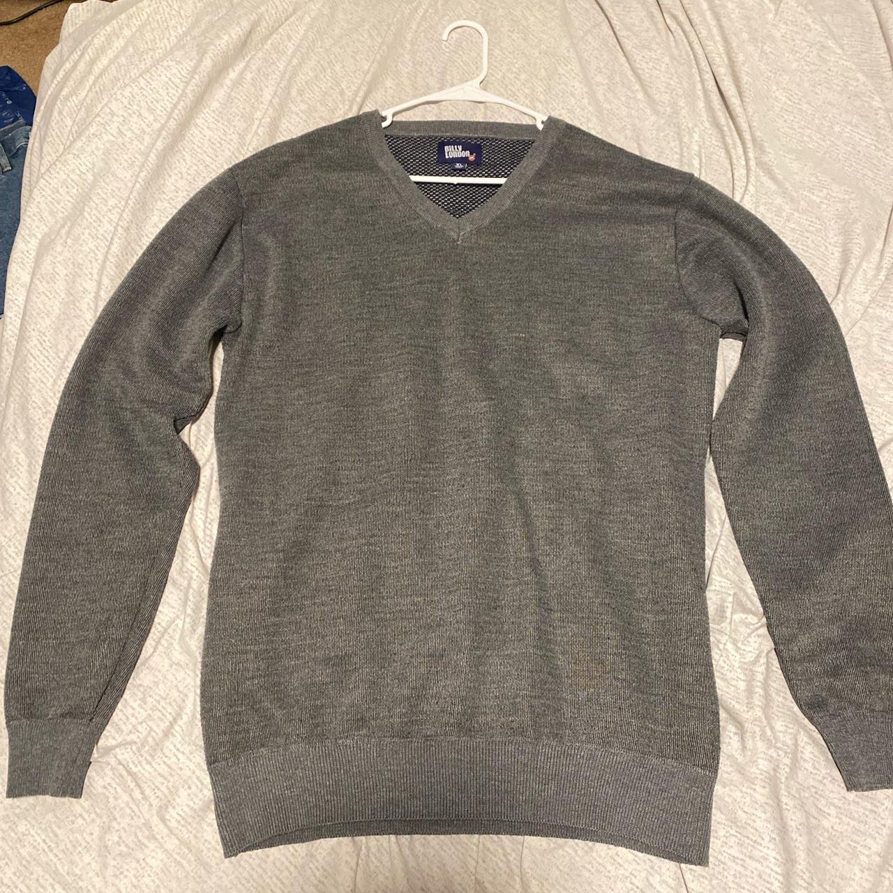 Product Image 1 - v-neck grey grandpa sweater
brand:billy london
width: