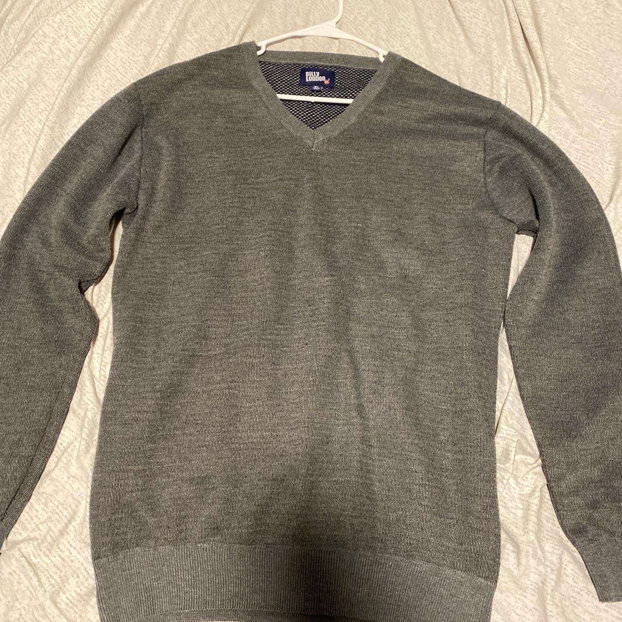 Product Image 2 - v-neck grey grandpa sweater
brand:billy london
width: