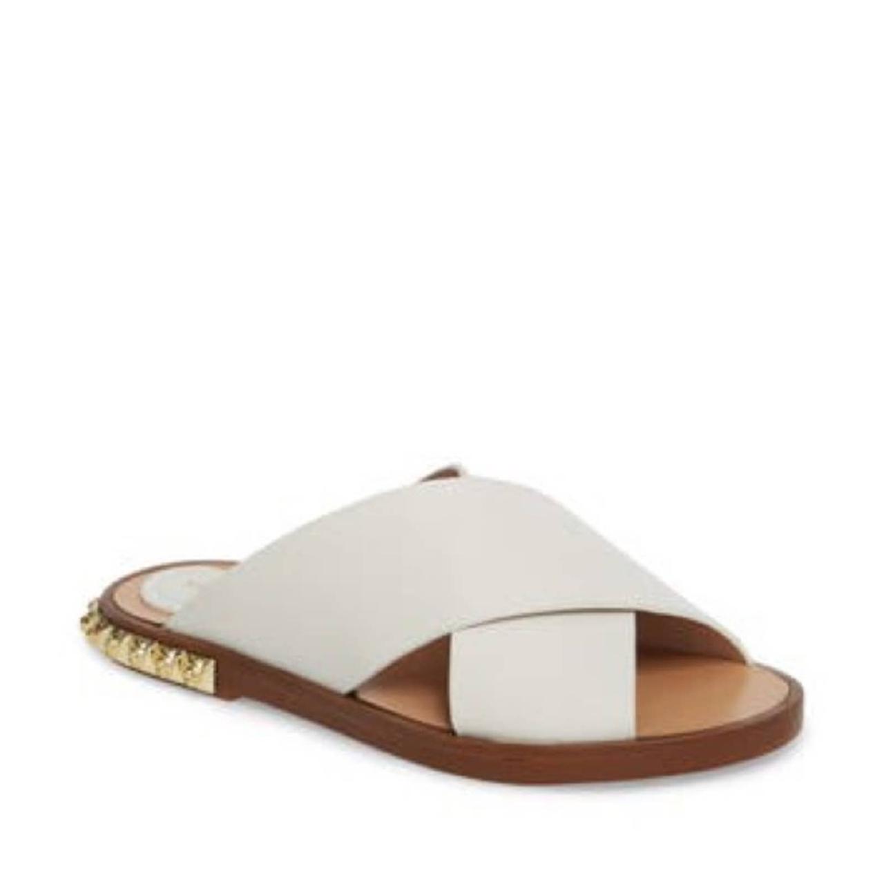 Stuart weitzman rockrose leather slides on sale