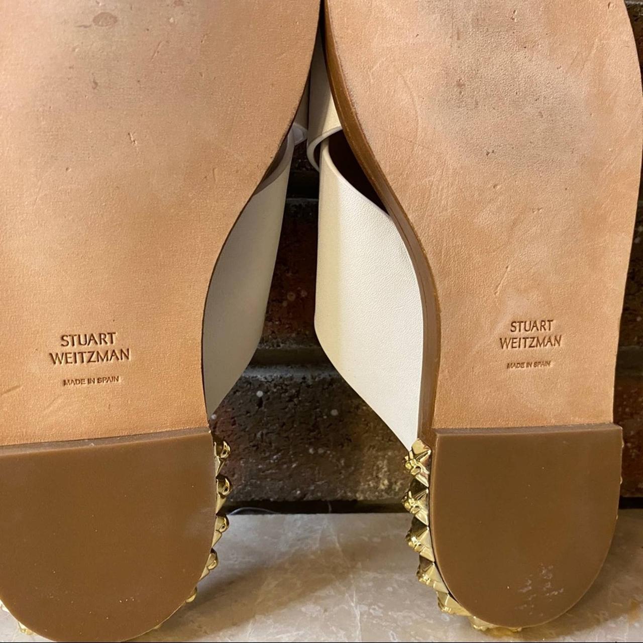 Stuart weitzman rockrose leather slides online