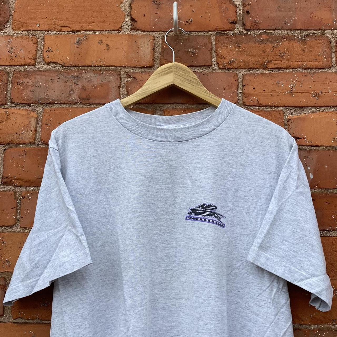 Vintage 90s NO FEAR T shirt / TEE in a mainly Grey... - Depop