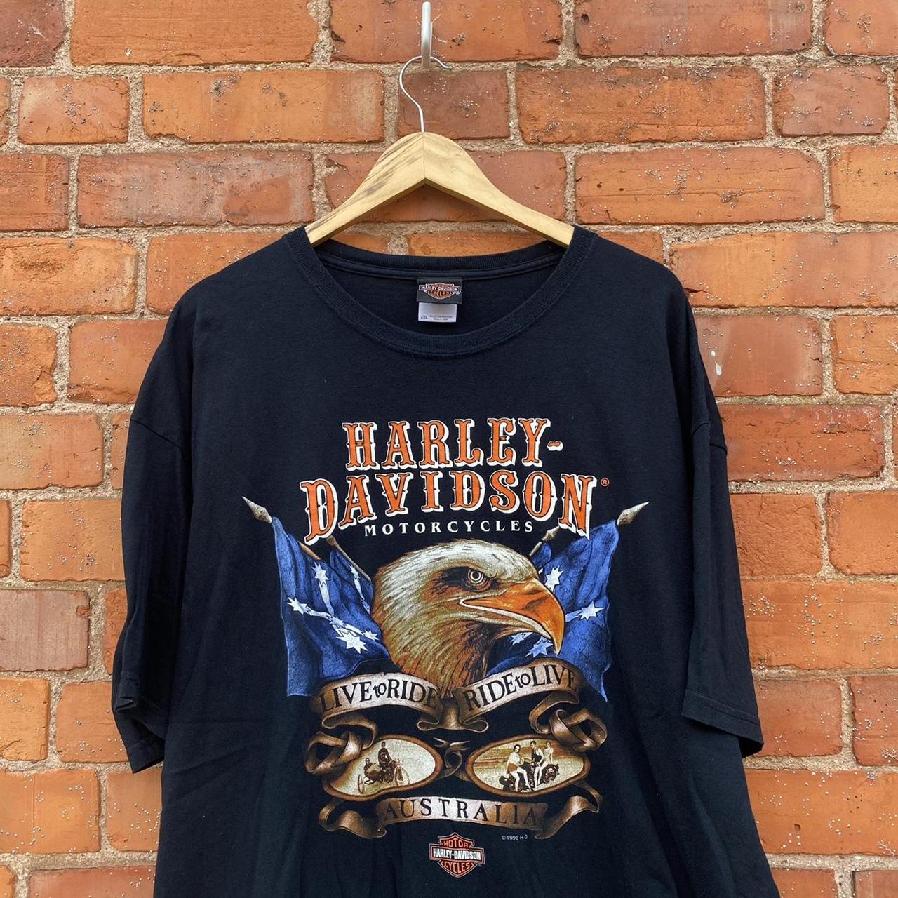 Vintage 1996 HARLEY DAVIDSON T shirt / TEE in a... - Depop