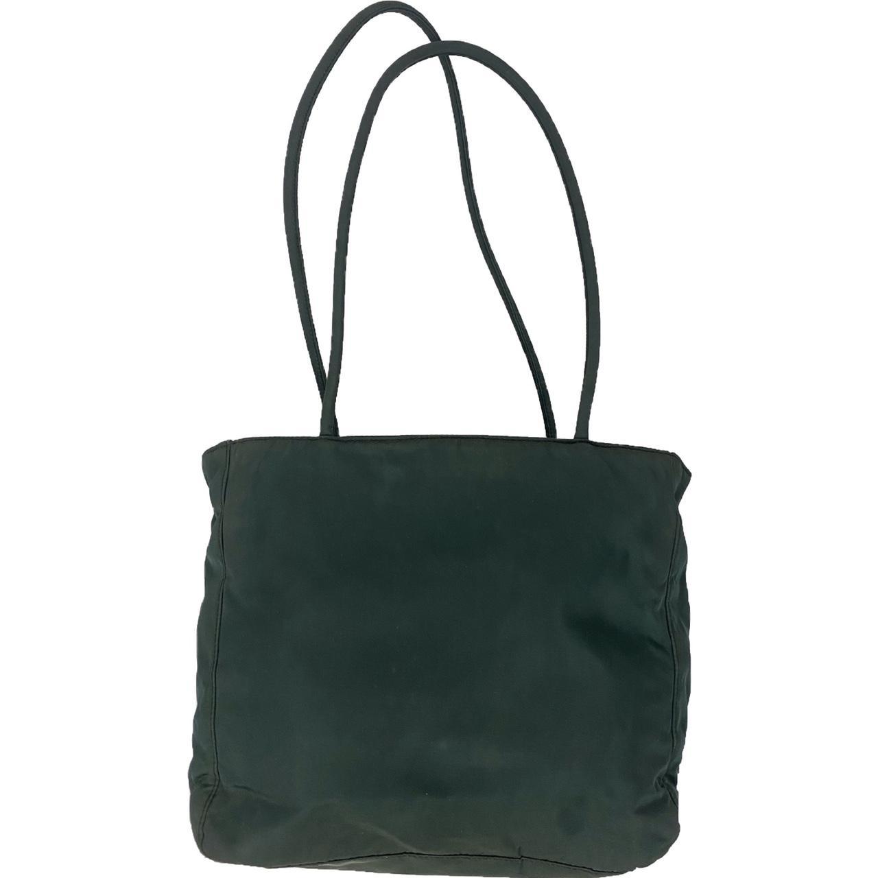 Prada Women's Green and Khaki Bag Depop