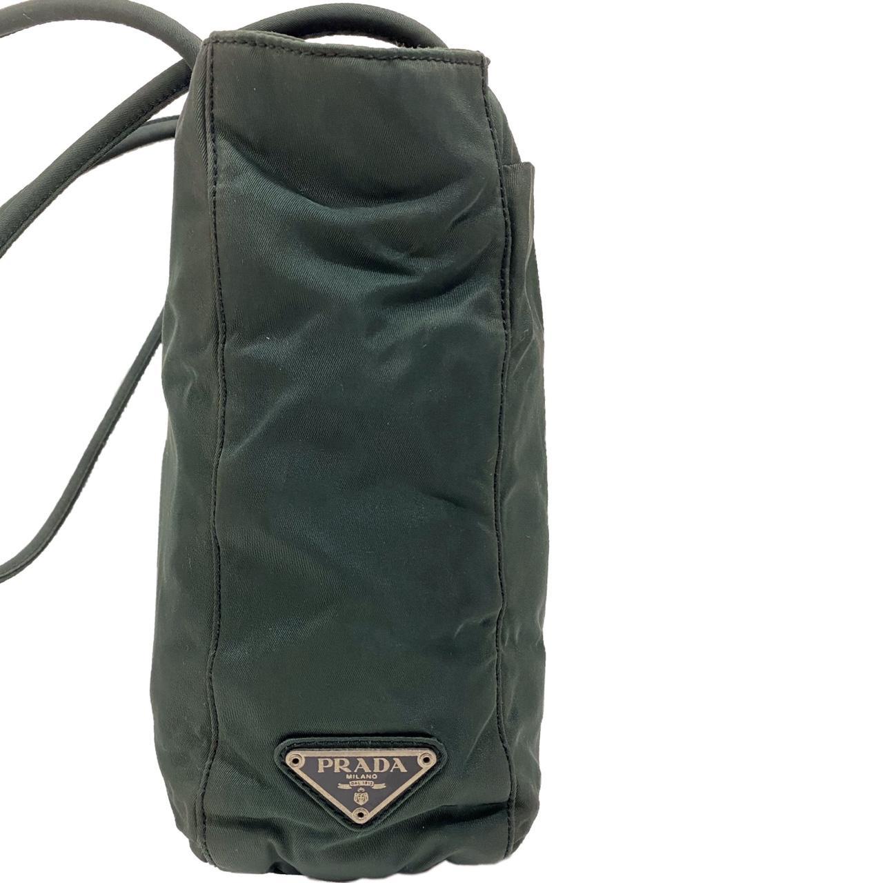 Prada Women's Green and Khaki Bag Depop