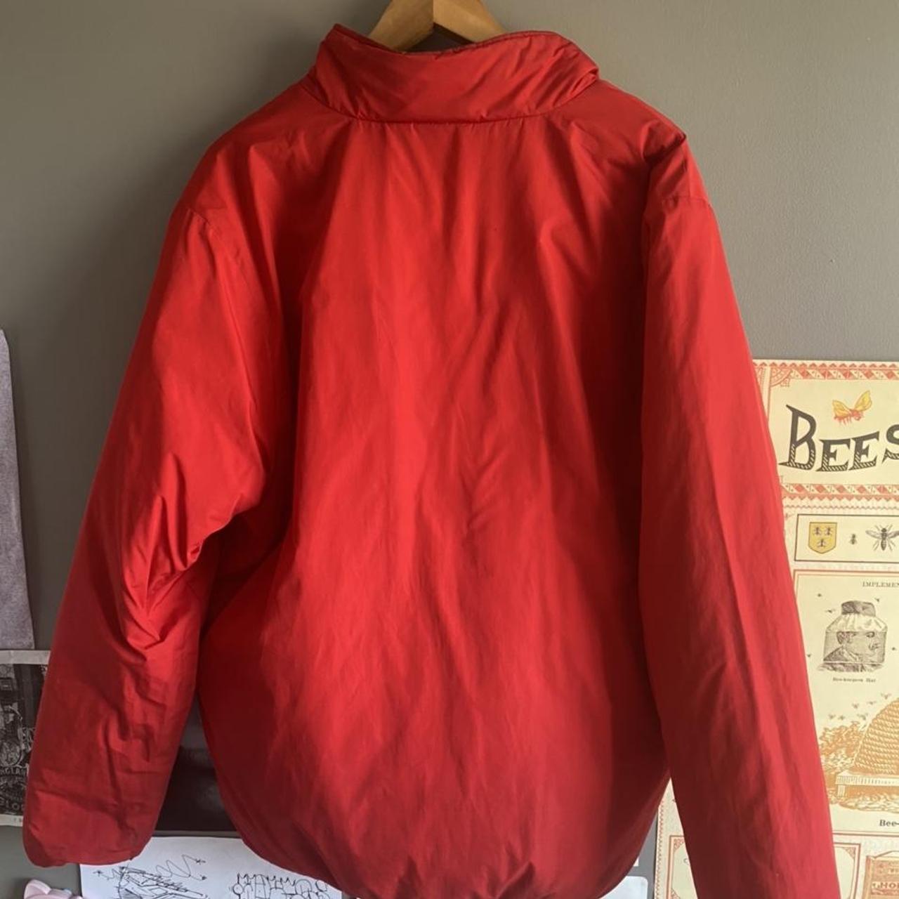 Reversible Supreme quarter zip quilted jacket. XL... - Depop