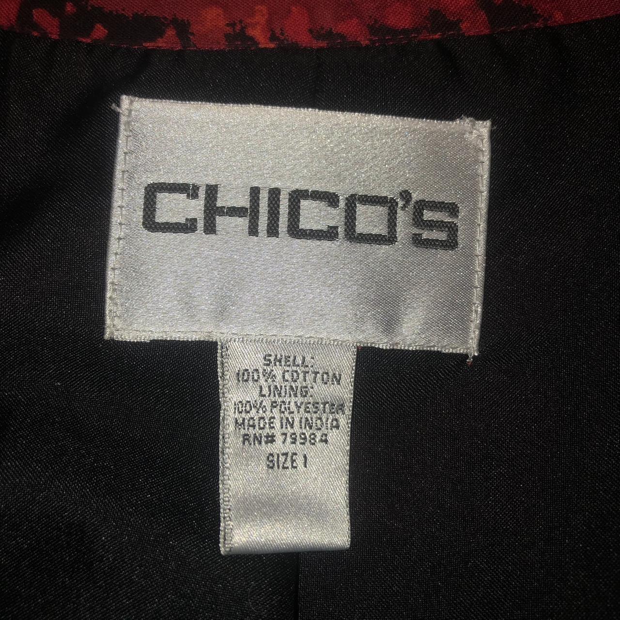 Chico S Women S Red And Black Jacket Depop