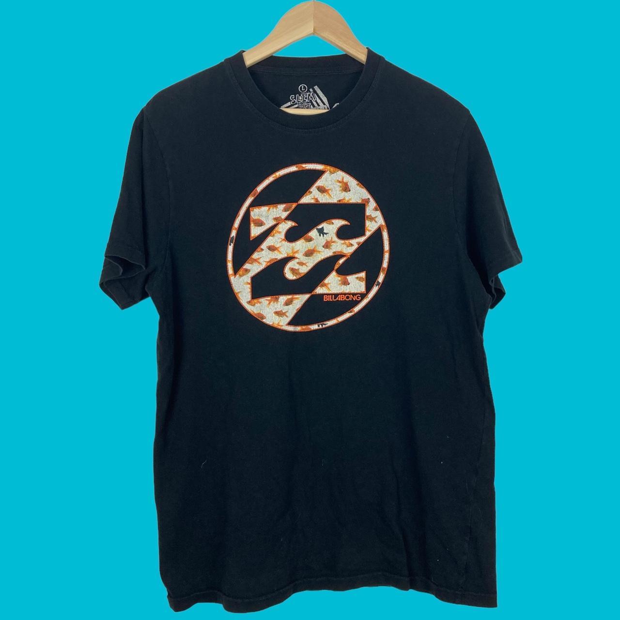 Black Billabong Goldfish Graphic TShirt Big... Depop